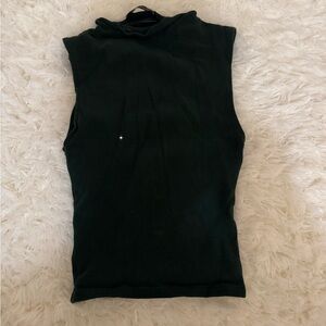 Sleeveless dark green Top